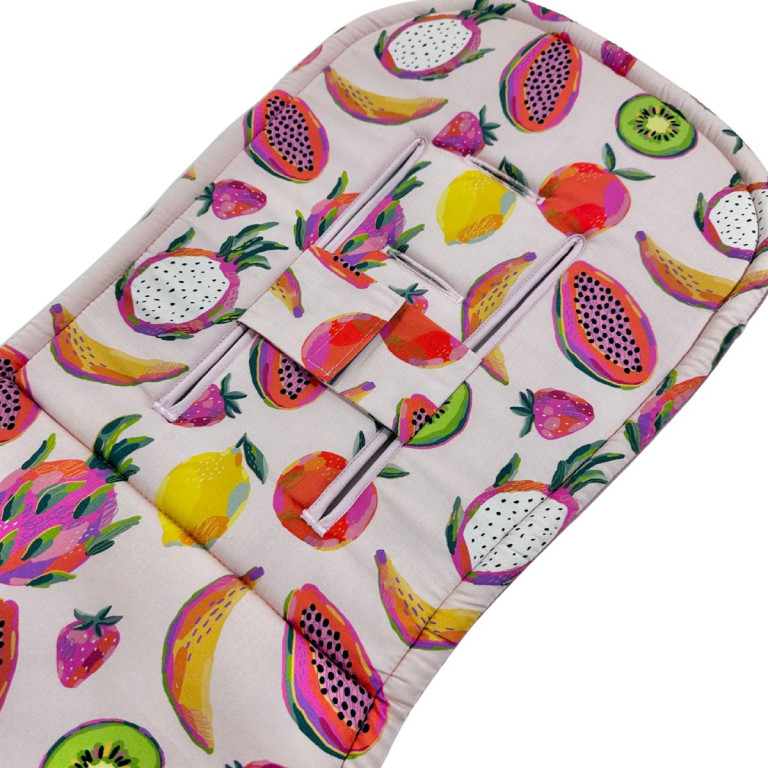 Stroller Pad Sepia Rose Fruit Fiesta - Velvet