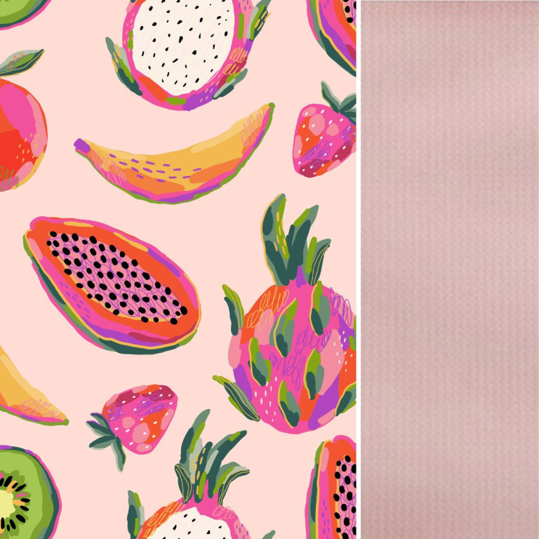 Koc Sepia Rose Fruit Fiesta 140x200 - Velvet