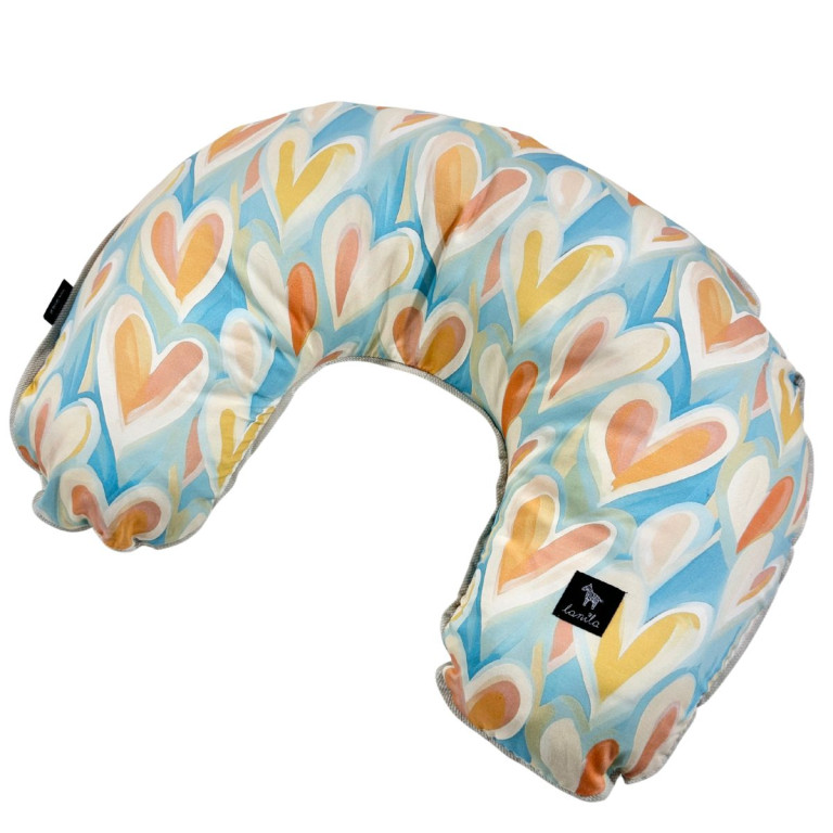 Breastfeeding Pillow Latte Pastel Amour - Velvet