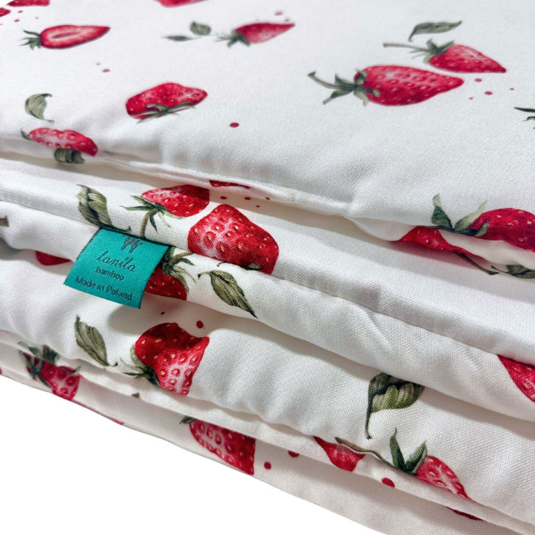 Bedding With Filling 100% Bamboo 75x100 I Love Strawberry