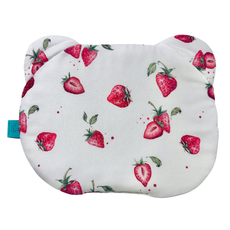 Bambusowa Poduszka Miś - I Love Strawberry