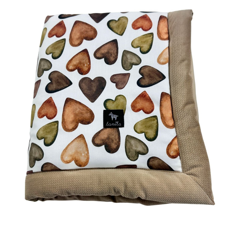 Newborn Blanket 60x70cm Caramel Chocolate Pralines Velvet