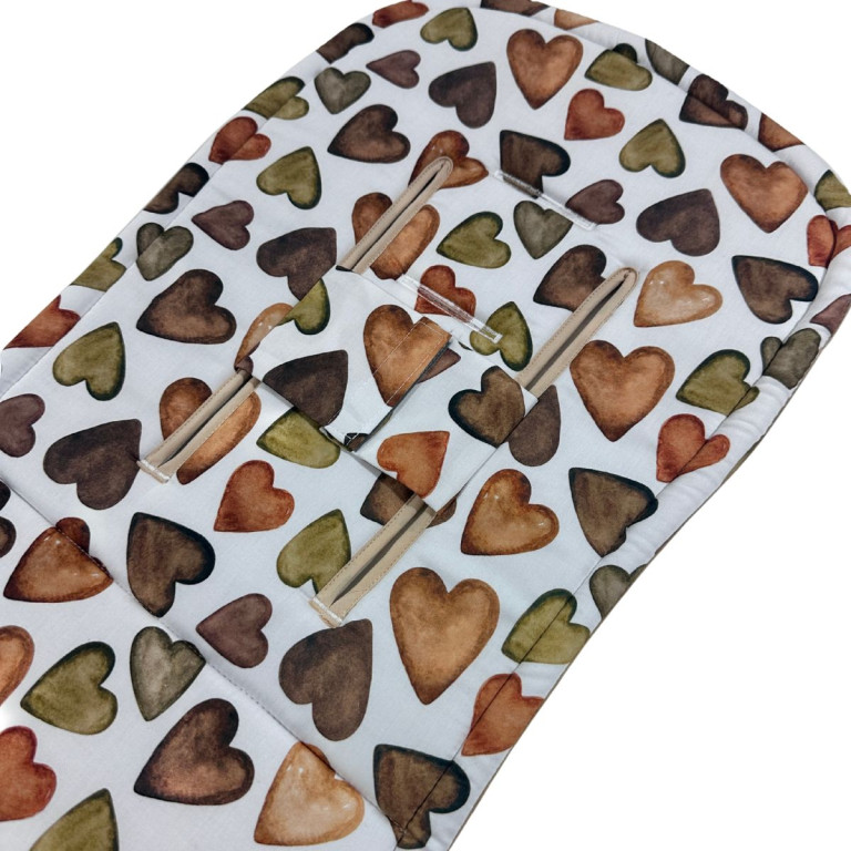 Stroller Pad Caramel Chocolate Pralines - Velvet