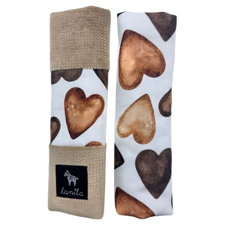 Seatbelt Cover Caramel Chocolate Pralines - Velvet