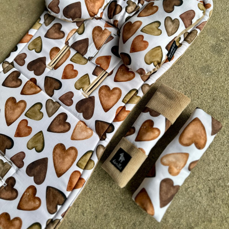 Seatbelt Cover Caramel Chocolate Pralines - Velvet