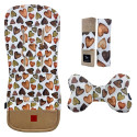 NEW Baby Set Pad + Pillow + Cover + Strap Caramel Chocolate Pralines - Velvet