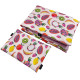 Preschooler Set Blanket 100x130cm + Pillow 40x60 Velvet Sepia Rose Fruit Fiesta