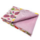 Zestaw Kocyk Velvet 100x130cm + Poduszka 40x60cm Velvet Sepia Rose Fruit Fiesta