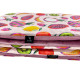 Zestaw Kocyk Velvet 100x130cm + Poduszka 40x60cm Velvet Sepia Rose Fruit Fiesta