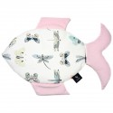 Fish Pillow Pink Wings - Velvet