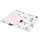 Newborn Blanket Light 60x70 Pink Wings - Velvet