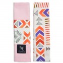 End of collection - Seatbelt Cover Pink Light Boho - Velvet