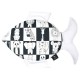 Fish Pillow White Wonderland - Velvet