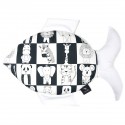 Fish Pillow White Wonderland - Velvet