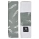 Seatbelt Cover Dark Grey White Feathers - Velvet