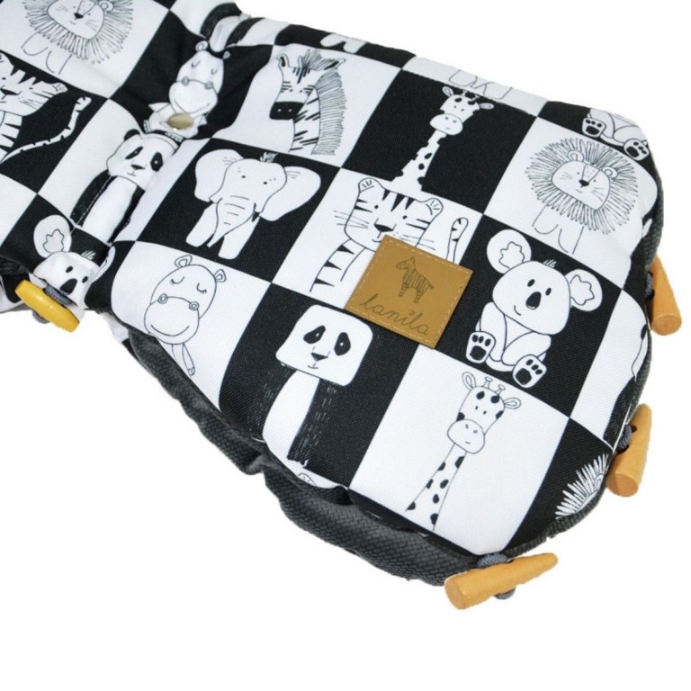 Waterproof Muff Dark Grey Wonderland - Velvet