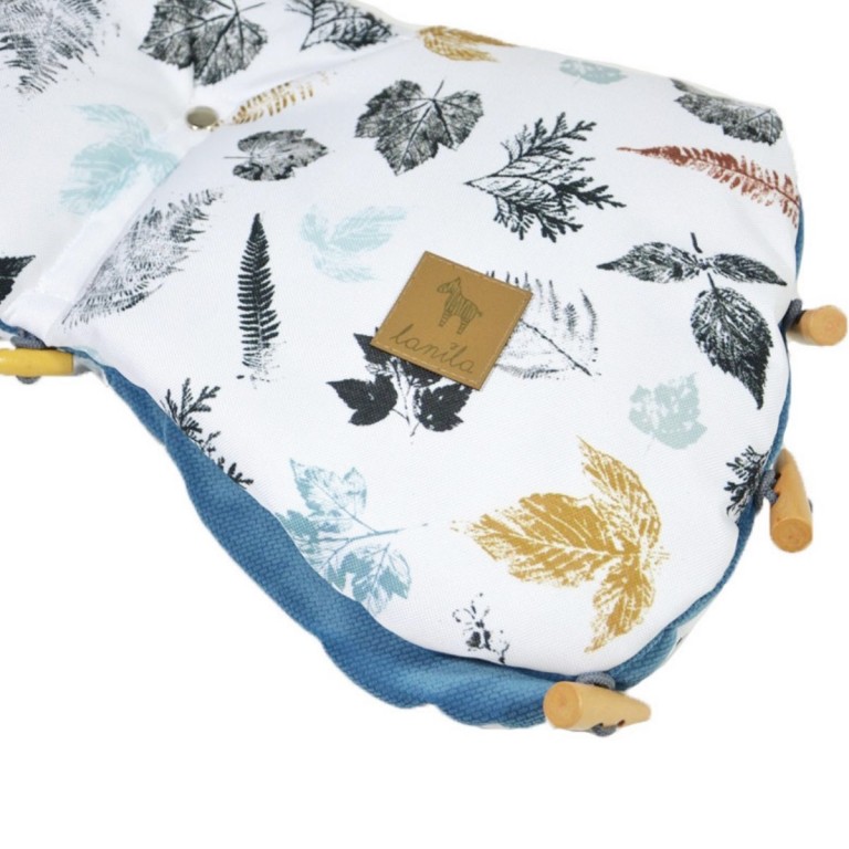Waterproof Muff Blue Goldenprint - Velvet