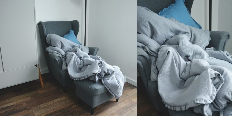 Cotton Muslin Bedding with Filling - L